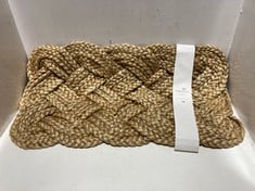 6 X PLAITED JUTE DOORMAT 450X750MM - ITEM NO. 764059 - RRP £34.95