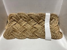 6 X PLAITED JUTE DOORMAT 450X750MM - ITEM NO. 764059 - RRP £34.95