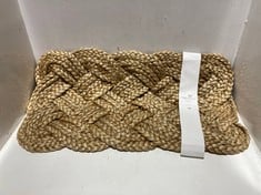 6 X PLAITED JUTE DOORMAT 450X750MM - ITEM NO. 764059 - RRP £34.95