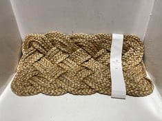 6 X PLAITED JUTE DOORMAT 450X750MM - ITEM NO. 764059 - RRP £34.95