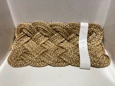 6 X PLAITED JUTE DOORMAT 450X750MM - ITEM NO. 764059 - RRP £34.95