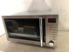 RUSSELL HOBBS COMPACT STAINLESS STEEL DIGITAL MICROWAVE OVEN/GRILL