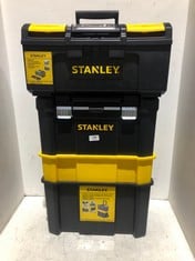 2 X ASSORTED TOOLBOX TO INCLUDE STANLEY ESSENTIAL ROLLING WORKSTATION