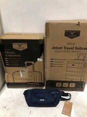 3 X ASSORTED TRAVEL ITEMS TO INCLUDE 20 INCH JETSET TRAVEL SUITCASE