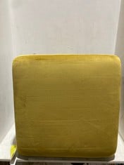 MODERN STANDARD FOOTSTOOL IN TUMERIC VELVET