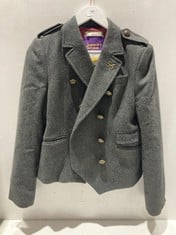 SUPERDRY SURPLUS DOUBLE BREASTED JACKET GREY SIZE M