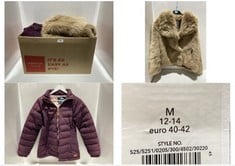 5 X ASSORTED ADULT COATS TO INCLUDE TRESPASS COAT IN PURPLE SIZE M