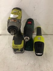 3 X ASSORTED ITEMS TO INCLUDE RYOBI 18V ONE+ 3-SPEED IMPACT WRENCH R18IW3