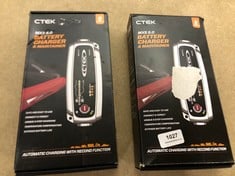 2 X CTEK MXS 5.0 BATTERY CHARGER & MAINTAINER