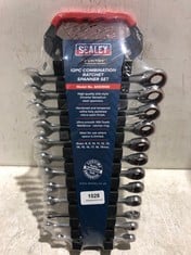 SEALEY 12 PIECE COMBINATION RATCHET SPANNER SET