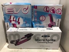 3 X KIDS SCOOTERS TO INCLUDE MICRO SPRITE CONTRASTING STRIPE SCOOTER