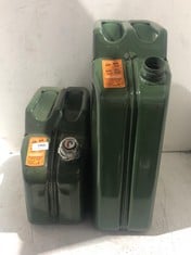 2 X LARGE & SMALL PETROL CAN