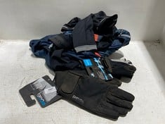 QTY OF ITEMS TO INCLUDE ITEMS SUCH AS RIDGE CYCLING MITTS