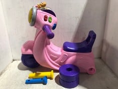 PINK AND PURPLE CHILDRENS TOY BIKE