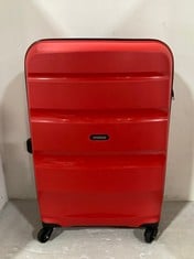 AMERICAN TOURISTER RED 4 WHEEL SUITCASE