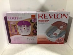 REVLON PEDIPREP SPA WITH PEDICURE SET TO INCLUDE SENSIO SPA FOOT SPA