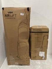 VAX AIR LIFT STEERABLE PET UPRIGHT VACUUM CLEANER UCPESHV1 - RRP £129 TO INCLUDE RUSSELL HOBBS STEAM & CLEAN STEAM MOP