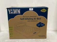 YAWN AIR THE LUXURY MOTORISED SELF-INFLATING AIR BED WITH HEADBOARD