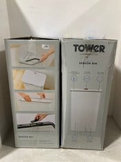 2 X TOWER 50L SENSOR BIN