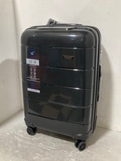 KONO BLACK 4 WHEEL SUITCASE