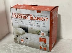 WARMER FULLY FITTED 200 THREAD COTTON ELECTRIC BLANKET KING SIZE