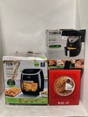 TOWER 4.3 LITRE AIR FRYER TO INCLUDE INSTANT 3.8 LITRE AIR FRYER AND TOWER XPRESS PRO 5IN1 AIR FRYER OVEN - MODEL NO. T17039