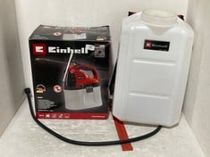 EINHELL EXPERT CORDLESS PRESSURE SPRAYER - MODEL NO. GEWX1875LI-SOLO TO INCLUDE EINHELL POWER EXCHANGE PRESSURE SPRAYER TANK (PARTS)