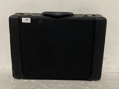 BLACK FAUX LEATHER HARDSHELL BRIEFCASE WITH NUMBER LOCK