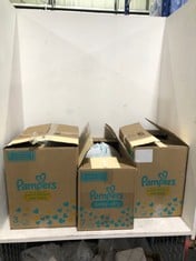 2 X PAMPERS PREMIUM PROTECTION NEW BABY NAPPIES 180 PACK - SIZE 1 TO INCLUDE PAMPERS BABY-DRY NAPPIES 132 PACK - SIZE 7