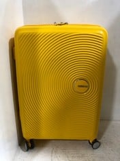 AMERICAN TOURISTER YELLOW 4 WHEEL SUITCASE