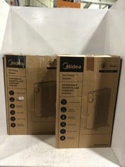 2 X ASSORTED MIDEA ELECTRIC OIL FILLED HEATERS