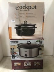 CROCKPOT 6.5L MANUAL SLOW COOKER TO INCLUDE TOWER XL 6.5L SLOW COOKER