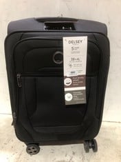 DELSEY PARIS BLACK 4 WHEEL SUITCASE