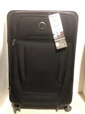 DELSEY PARIS BLACK 4 WHEEL SUITCASE