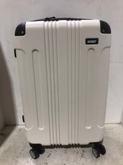 KONO WHITE 4 WHEEL SUITCASE