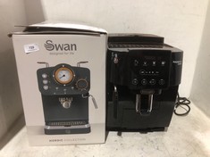 SWAN NORDIC COLLECTION ESPRESSO COFFEE MACHINE SLATE GREY TO INCLUDE DELONGHI MAGNIFICA SMART AUTOMATIC COFFEE MACHINE - RRP £319