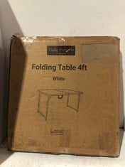 VIDA DESIGNS 4FT FOLDING TABLE WHITE