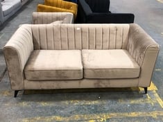 MARY 2 SEATER SOFA IN MINK VELVET - RRP £887