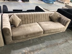 MARY 4 SEATER SOFA IN MINK VELVET - RRP £1087