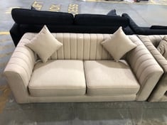 MARY 2 SEATER SOFA IN BEIGE FABRIC - RRP £887