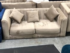 MARY 2 SEATER SOFA IN MINK VELVET - RRP £887