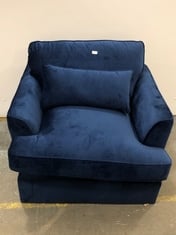 BONNIE NAVY BLUE VELVET ARMCHAIR