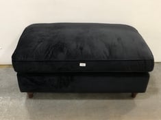 BONNIE BLACK VELVET FOOTSTOOL