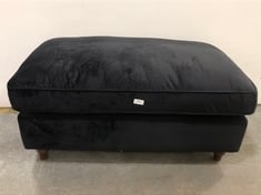 BONNIE BLACK VELVET FOOTSTOOL