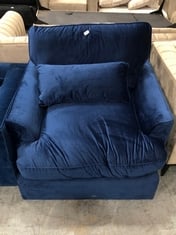 BONNIE NAVY BLUE VELVET ARMCHAIR