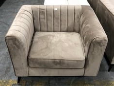 MARY 1 SEATER ARMCHAIR IN MINK VELVET - RRP £651