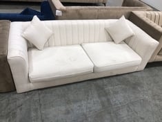 MARY 3 SEATER SOFA IN POSTINO CREAM FABRIC - RRP £1010