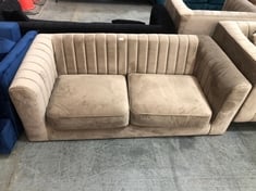 MARY 2 SEATER SOFA IN MINK VELVET - RRP £887