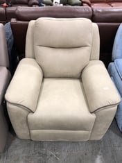 LA-Z-BOY LYLE POWER RECLINER ARMCHAIR IN ALTARA SILVER FABRIC