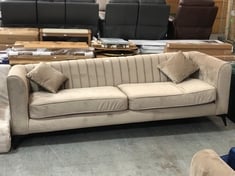 MARY 4 SEATER SOFA IN MINK VELVET - RRP £1087